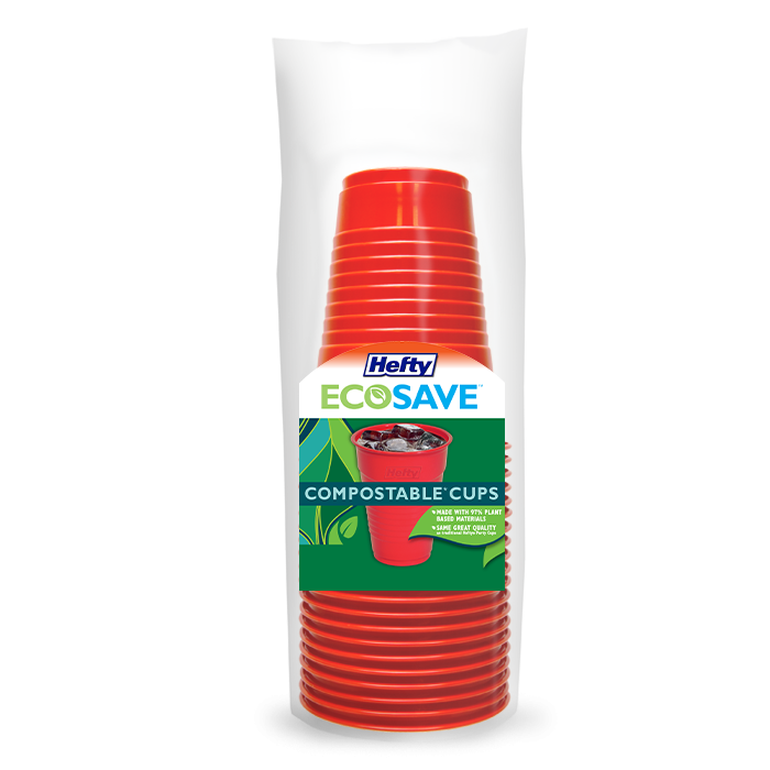 Hefty ECOSAVE Compostable Party Cups