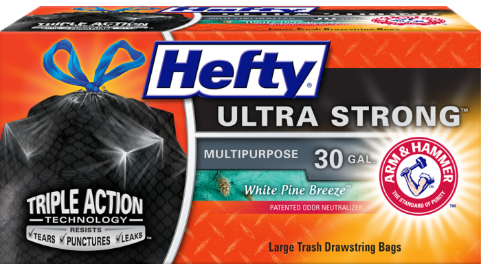 Ultra Strong Drawstring Large Trash Bags