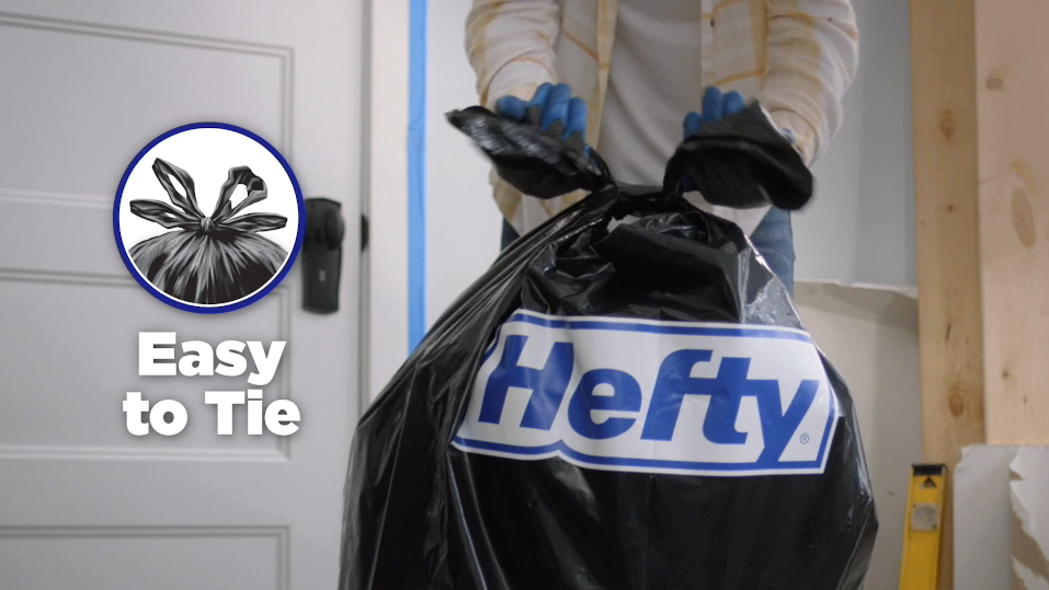 Hefty Load & Carry Bags, Flap Tie, Extra Large, 42 Gallon - 14 bags