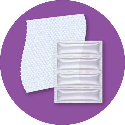 Bubble wrap & pillow packs