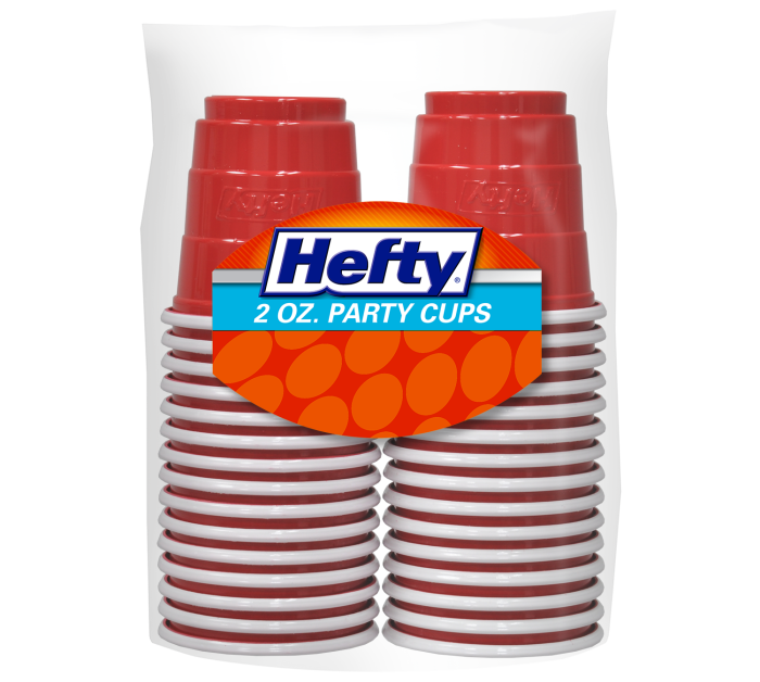 Hefty Easy Grip Disposable Plastic Party Cups, 16 oz, Assorted Colors,  100/Pack (C21637)