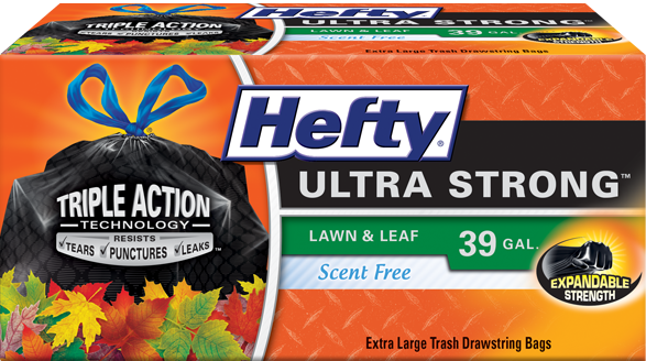 Hefty Ultra Strong Lawn & Leaf Trash Bags