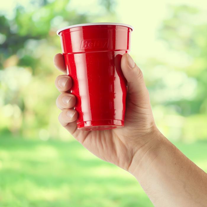 Solo Plastic Party Cup - 16 oz - 50/Pack - Polystyrene - Red