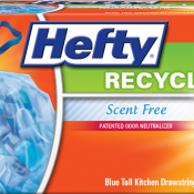 hefty recycling bags clear